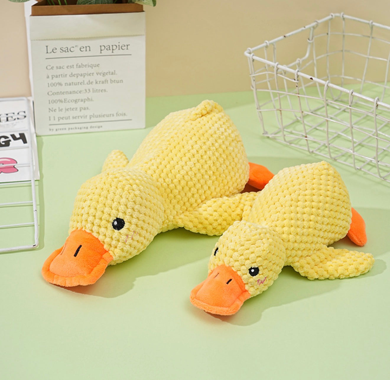Soft Squeaky Duck Toy - Large