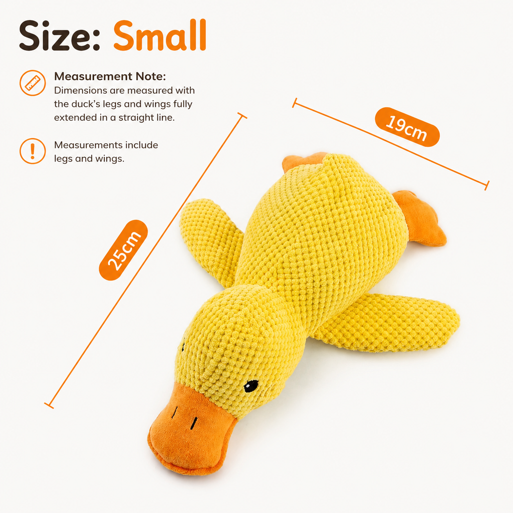 Soft Squeaky Duck Toy - Small